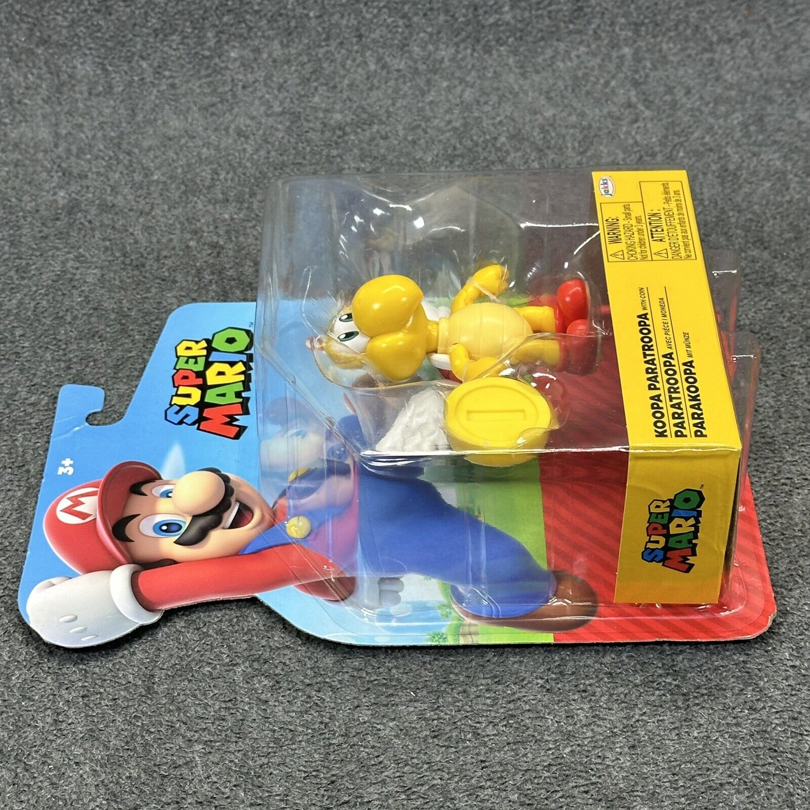 Super Mario Koopa Paratroopa & Coin 4" Action Figure Jakks Pacific - Brand New