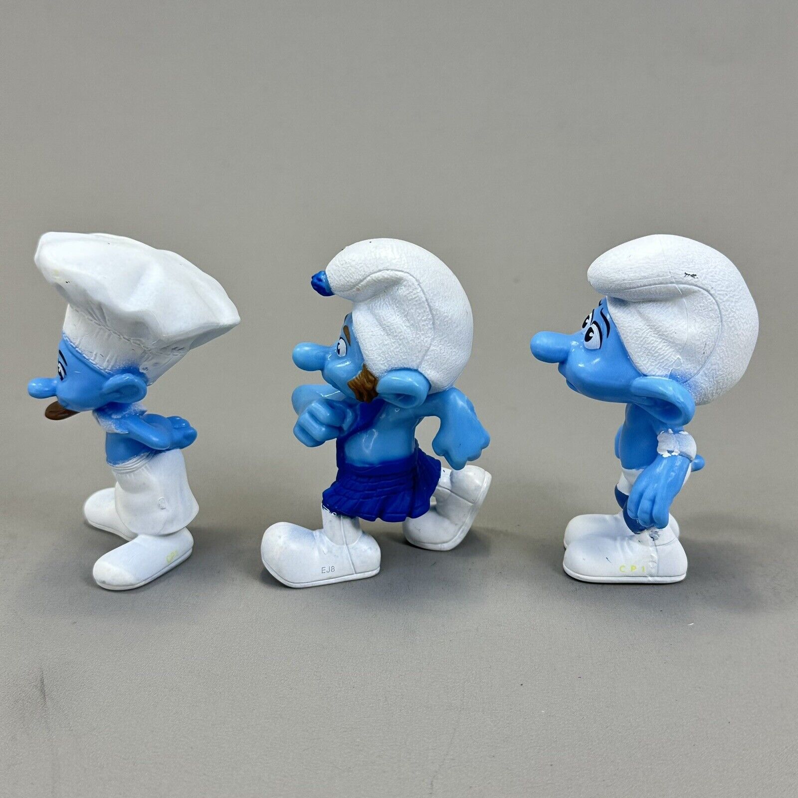 Lot of 3 McDonalds Happy Meal Chef, Panicky & Gutsy 3" Vinyl Figures - 2011