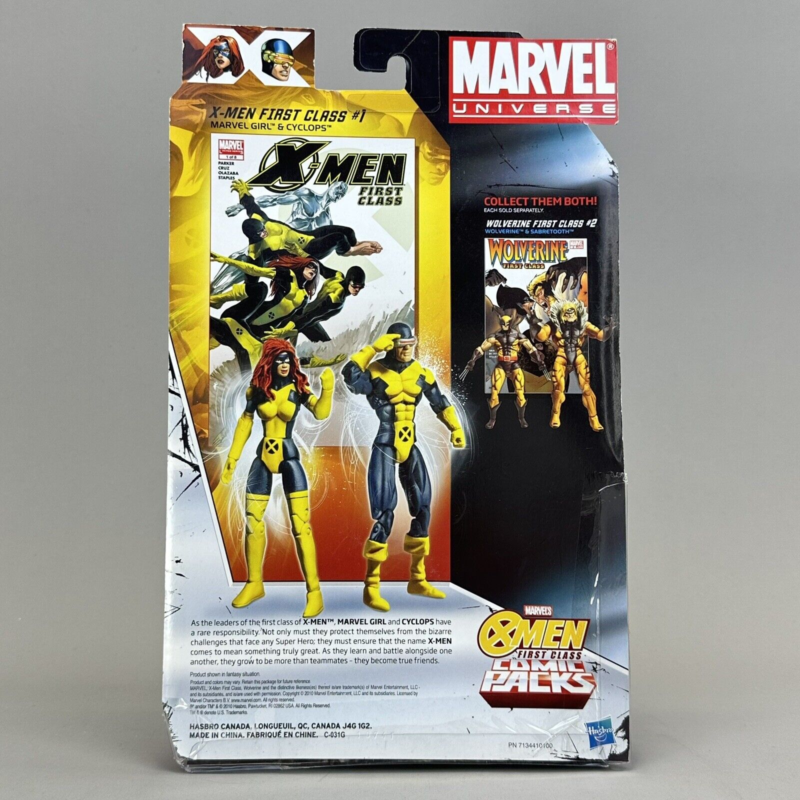 Hasbro Marvel Universe Comic Pack Cyclops & Marvel Girl 4" Action Figures - New