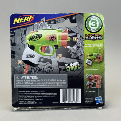 NERF Microshots Zombie Strike Doublestrike Blaster Hasbro - Brand New