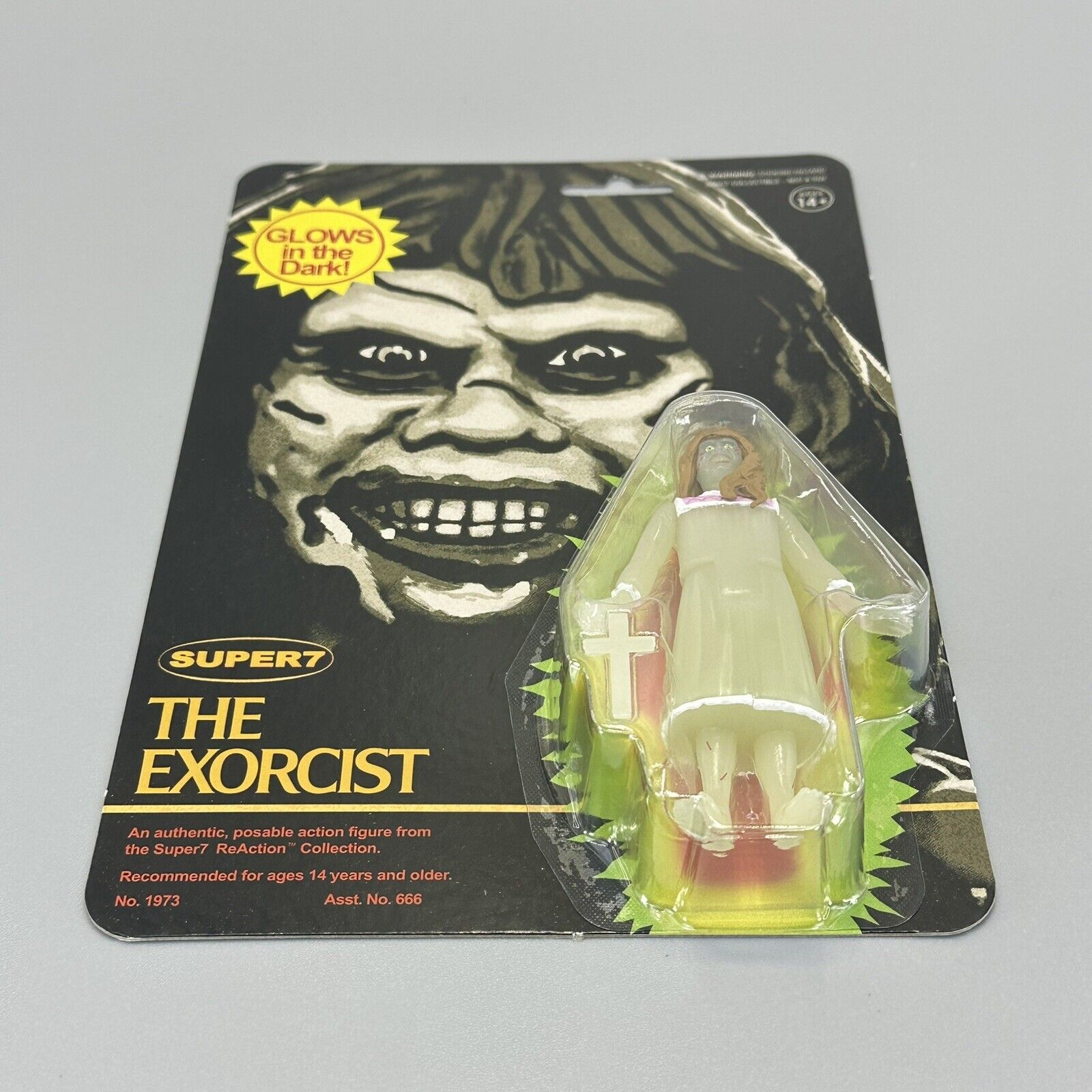 Super7 The Exorcist Regan Monster Glow In the Dark ReAction Figure 3.75" - New