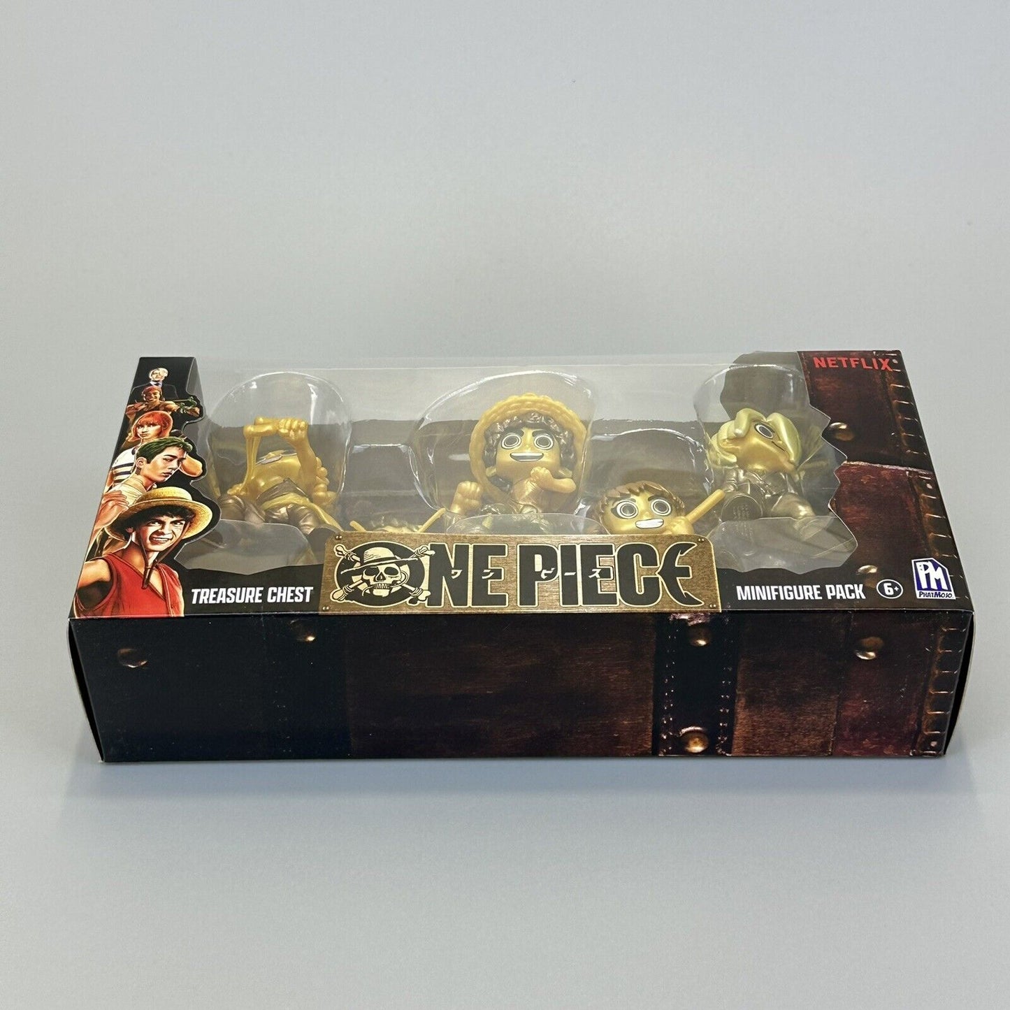 PhatMojo One Piece Treasure Chest Series 1 Gold Mini 2" Figures 5-Pk Netflix New