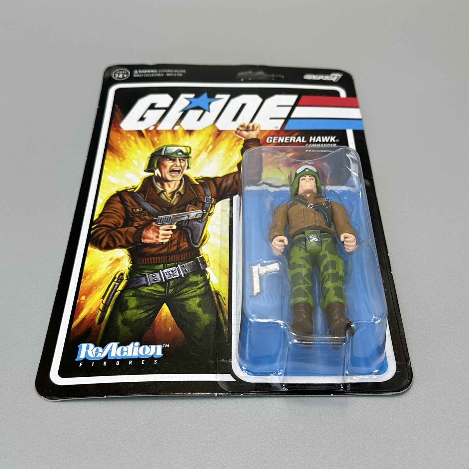 Hasbro Super7 G.I. Joe ReAction Wave 7 General Hawk 3.75" Action Figure - New