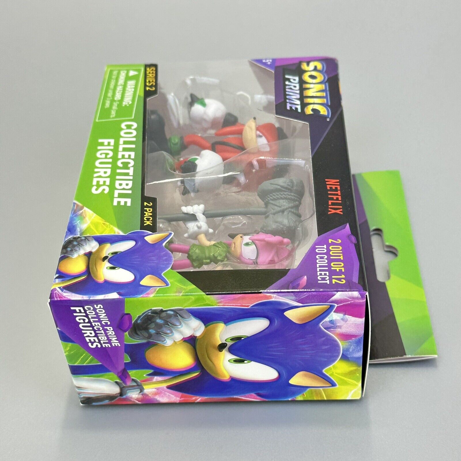 Sonic Prime Series 2 Knuckles & Amy 2.5" Figure 2-Pack SEGA Netflix - Brand New