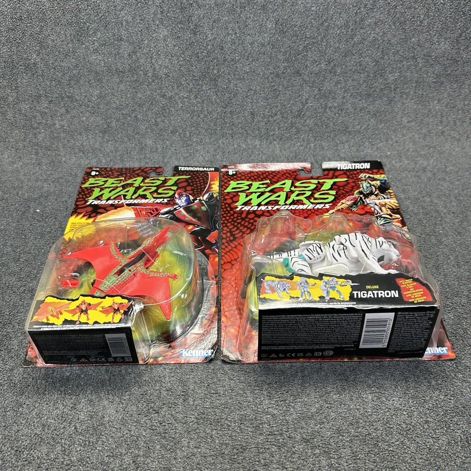 Transformers Beast Wars Terrorsaur &Tigatron Retro Deluxe Action Figures Kenner