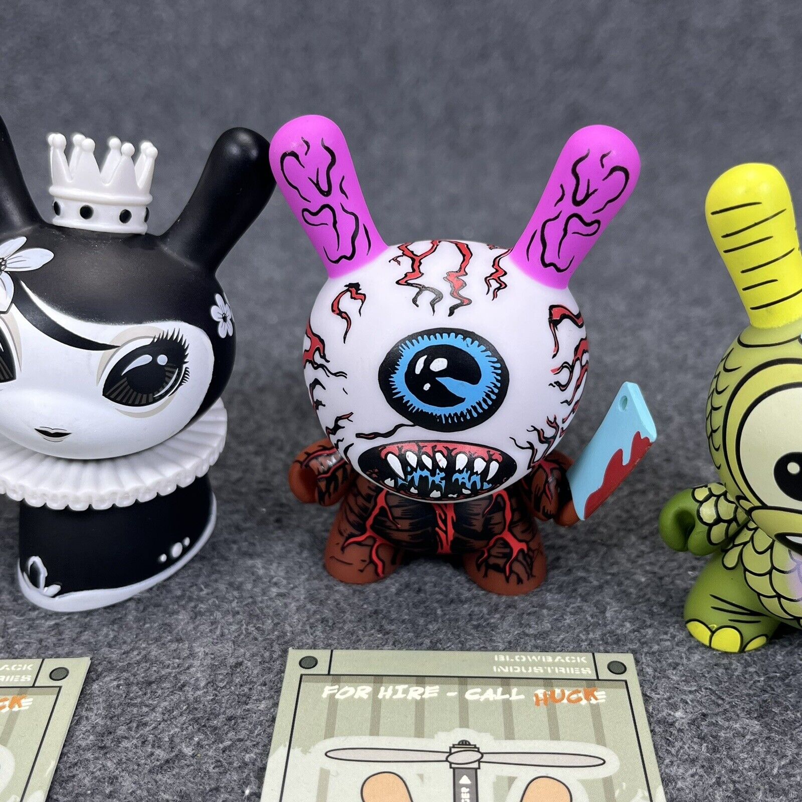 Lot of 5 Kidrobot Dunny 3" Vinyl Mini Figure L'Amour Supreme, Black Mayari Loose