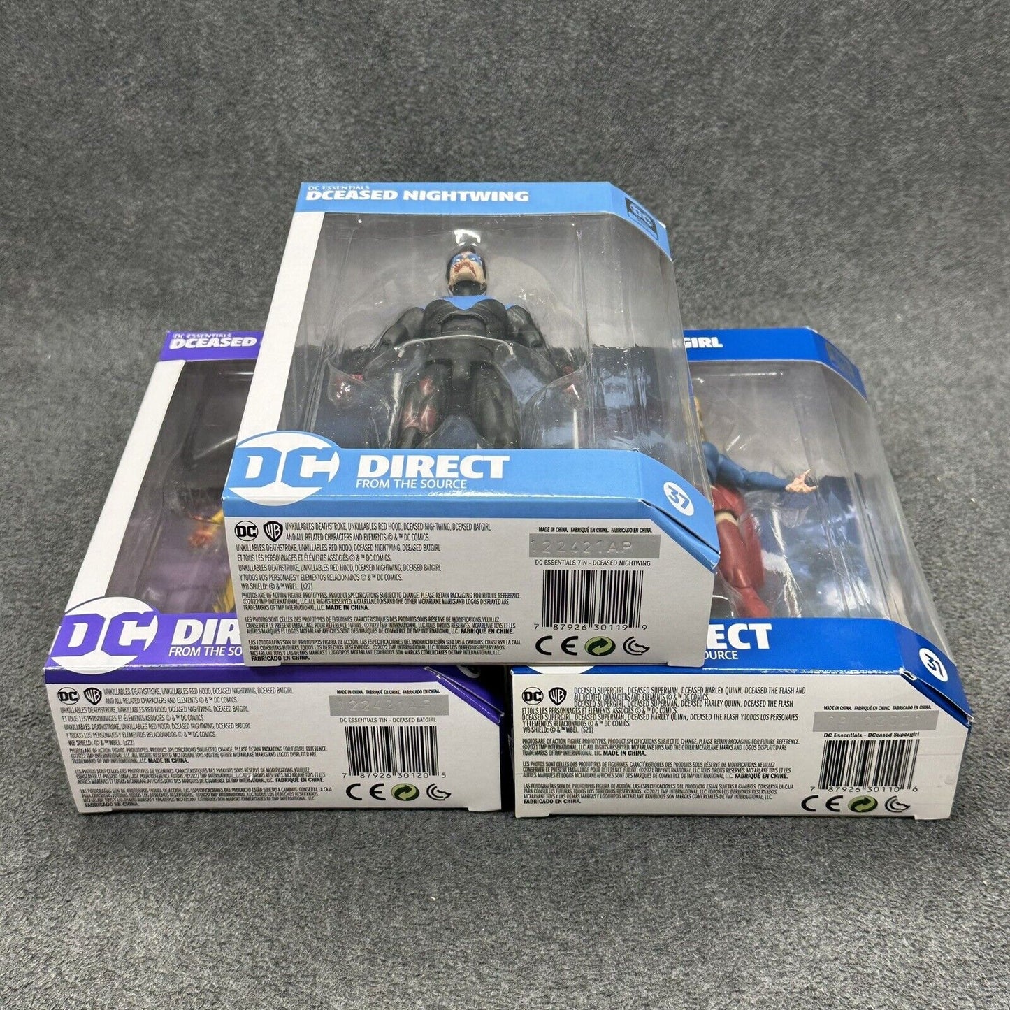 DC Direct DCeased Supergirl Batgirl & Nightwing 6" Action Figures Bundle - New