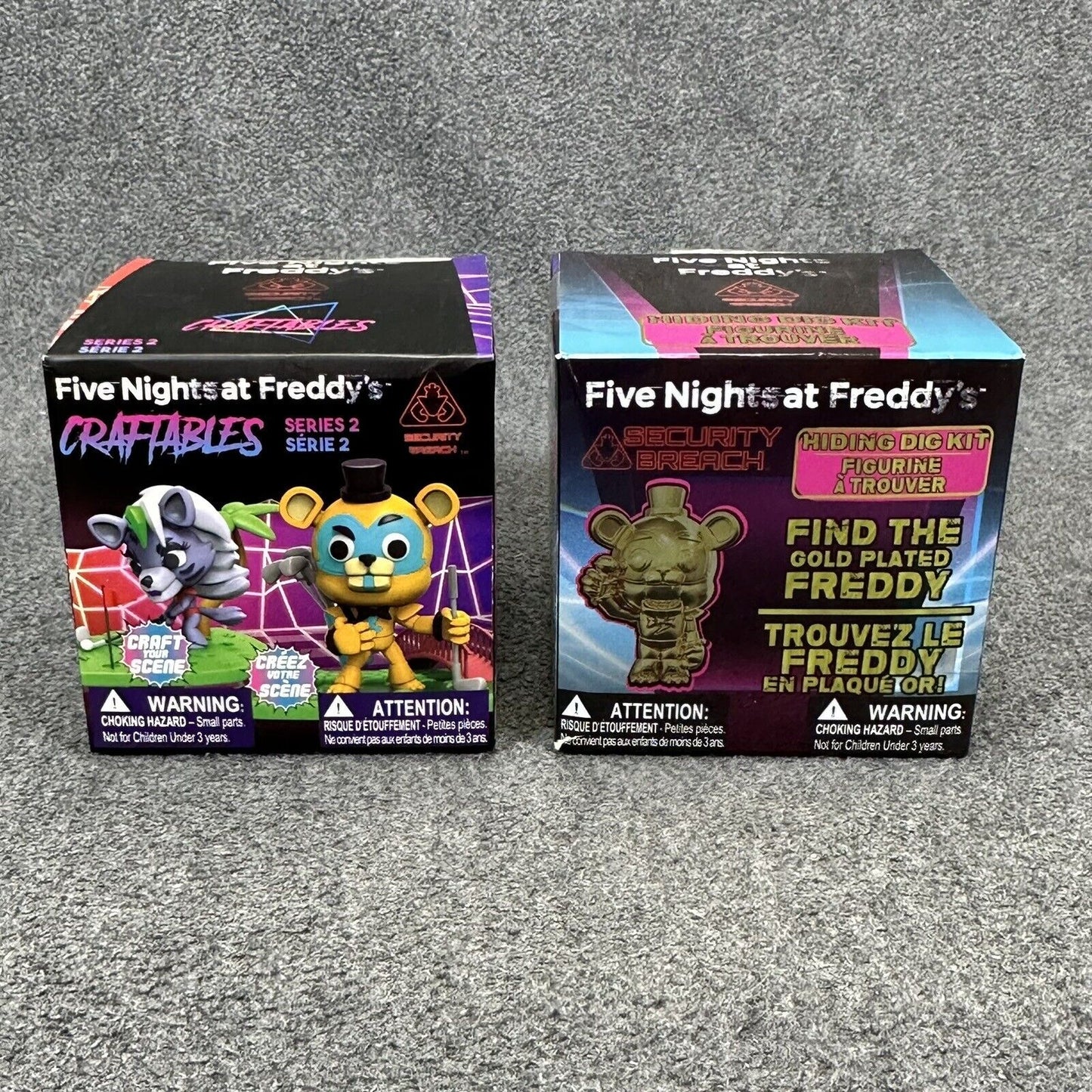 Five Nights at Freddy's Mini Security Breach Craftables Series 2 & Hiding Kit