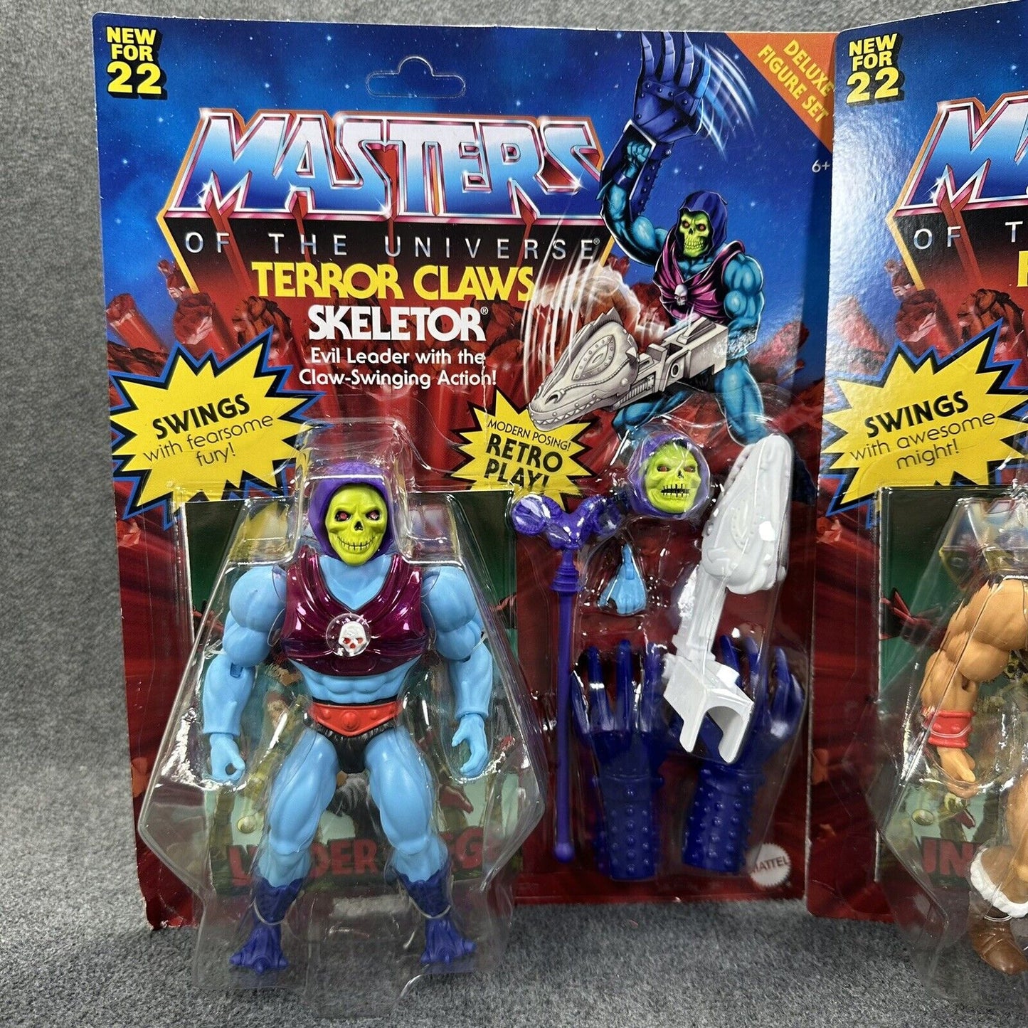 MOTU Origins Terror Claws Skeletor & Flying Fist He-Man 5.5" Deluxe Figures New