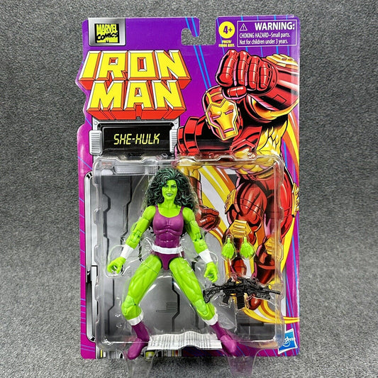 Marvel Legends Retro Iron Man Series Comics SHE-HULK 6" Action Figure Hasbro New