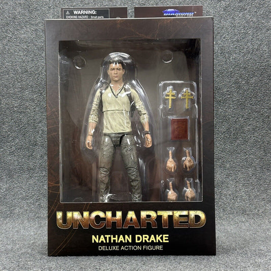 Uncharted Nathan Drake (Tom Holland) Deluxe 7” Action Figure Diamond Select New