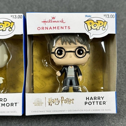 Funko POP Hallmark Harry Potter & Lord Voldemort Christmas Tree Ornaments 2-Lot