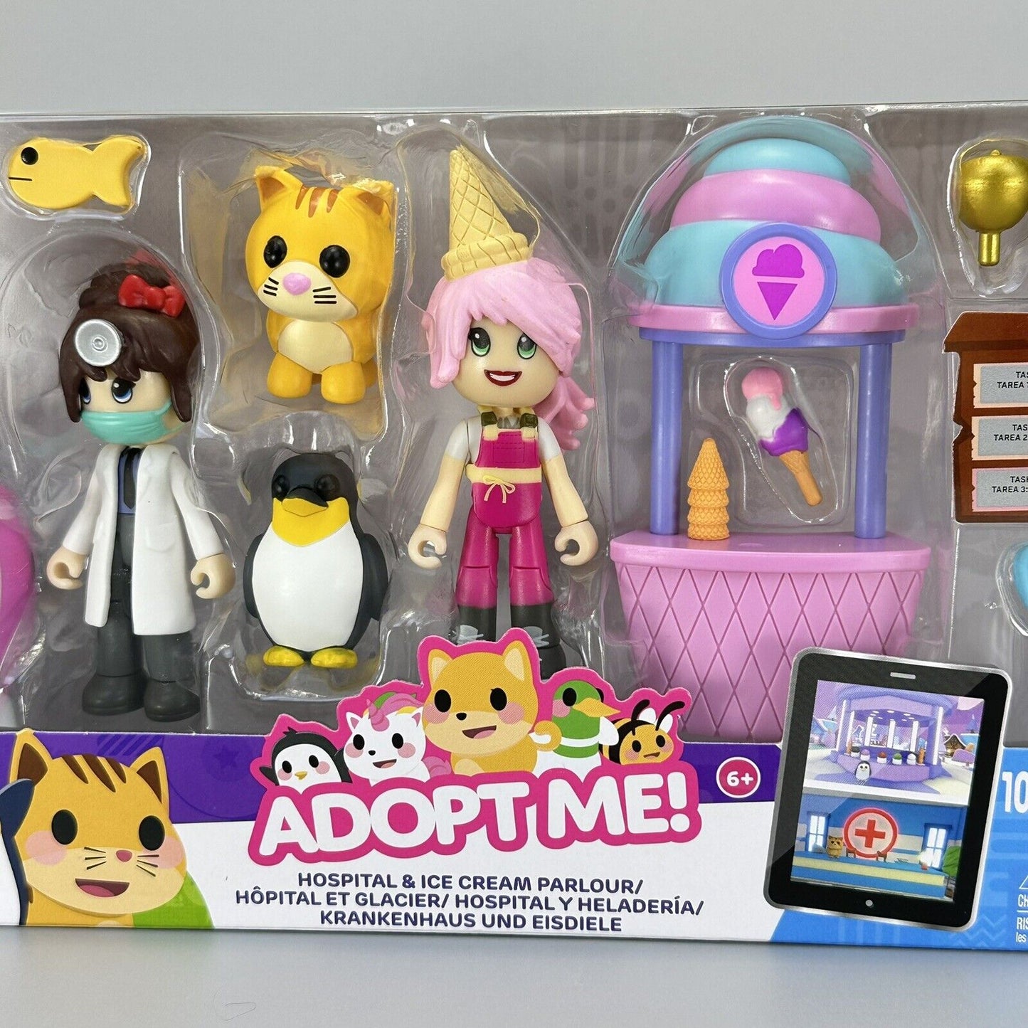 Roblox Adopt Me! Hospital & Ice Cream Parlour Friends Pk Bundle w/ Virtual Code