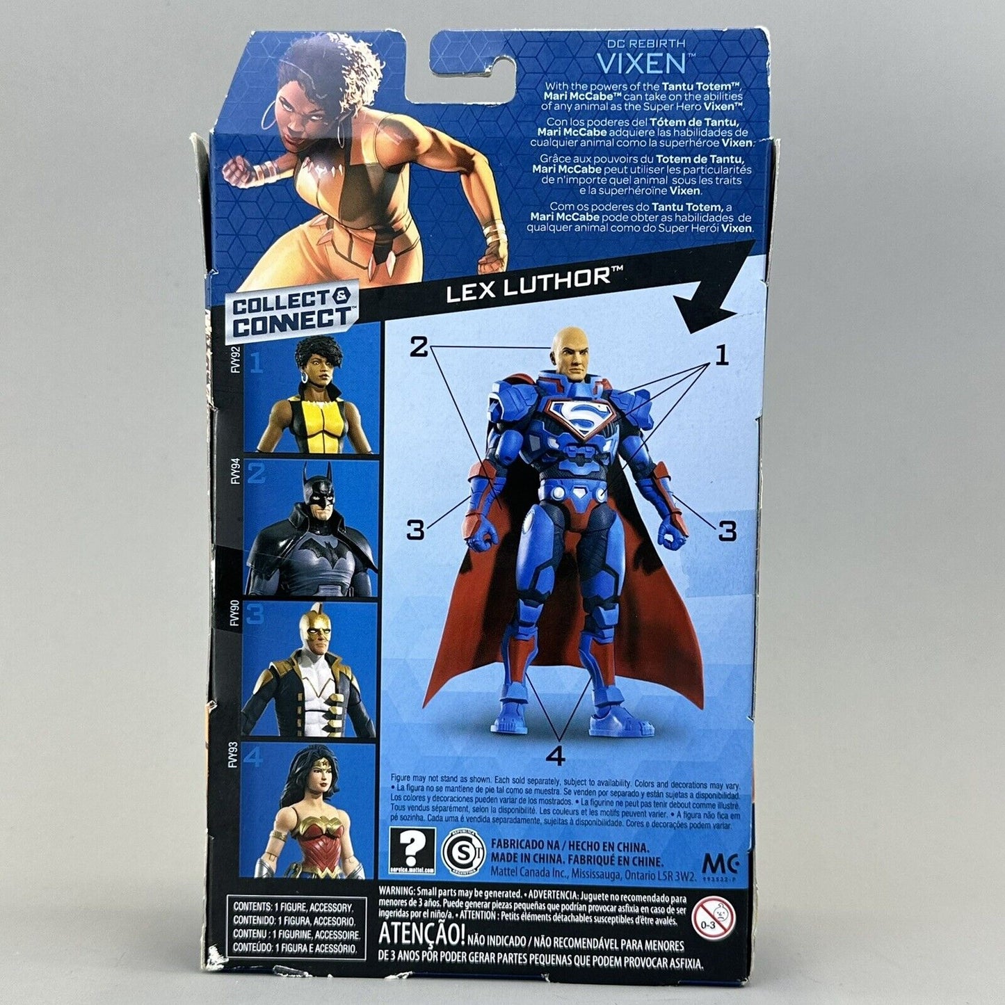 Mattel DC Comics Multiverse Vixen 6" Action Figure Lex Luthor Series Wave - New