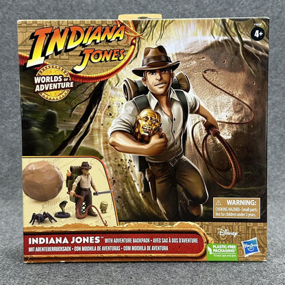 Indiana Jones Worlds Of Adventure w/ Adventure Backpack 2.5" Action Figure Set