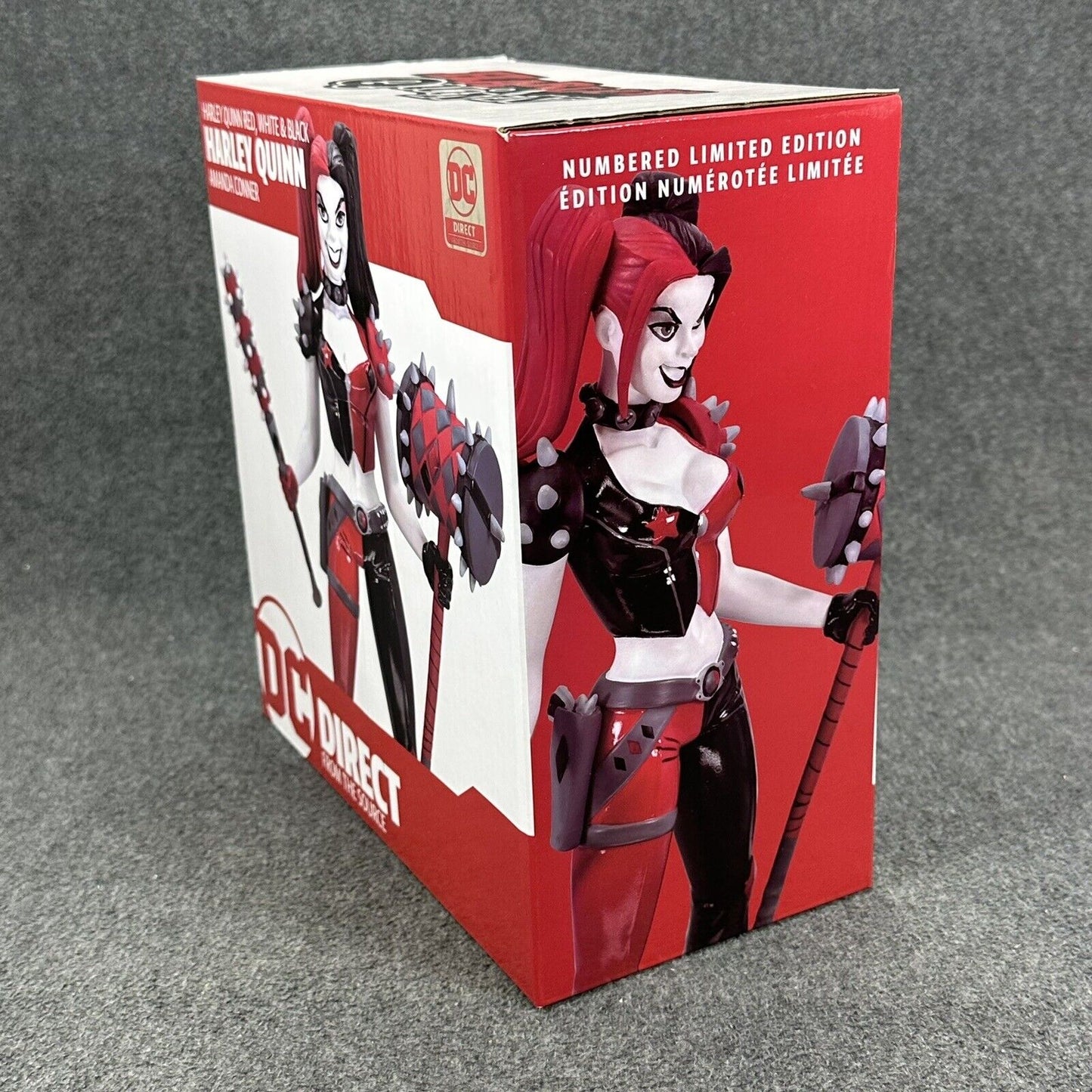 DC Direct Harley Quinn Red White & Black by J. Amanda Connor 1:10 Statue - New