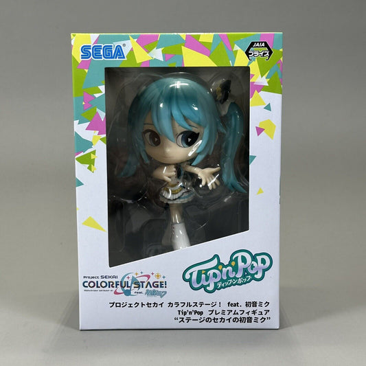 Vocaloid Hatsune Miku Colorful Stage Tip’n’Pop 5" Figure PVC Statue SEGA Japan