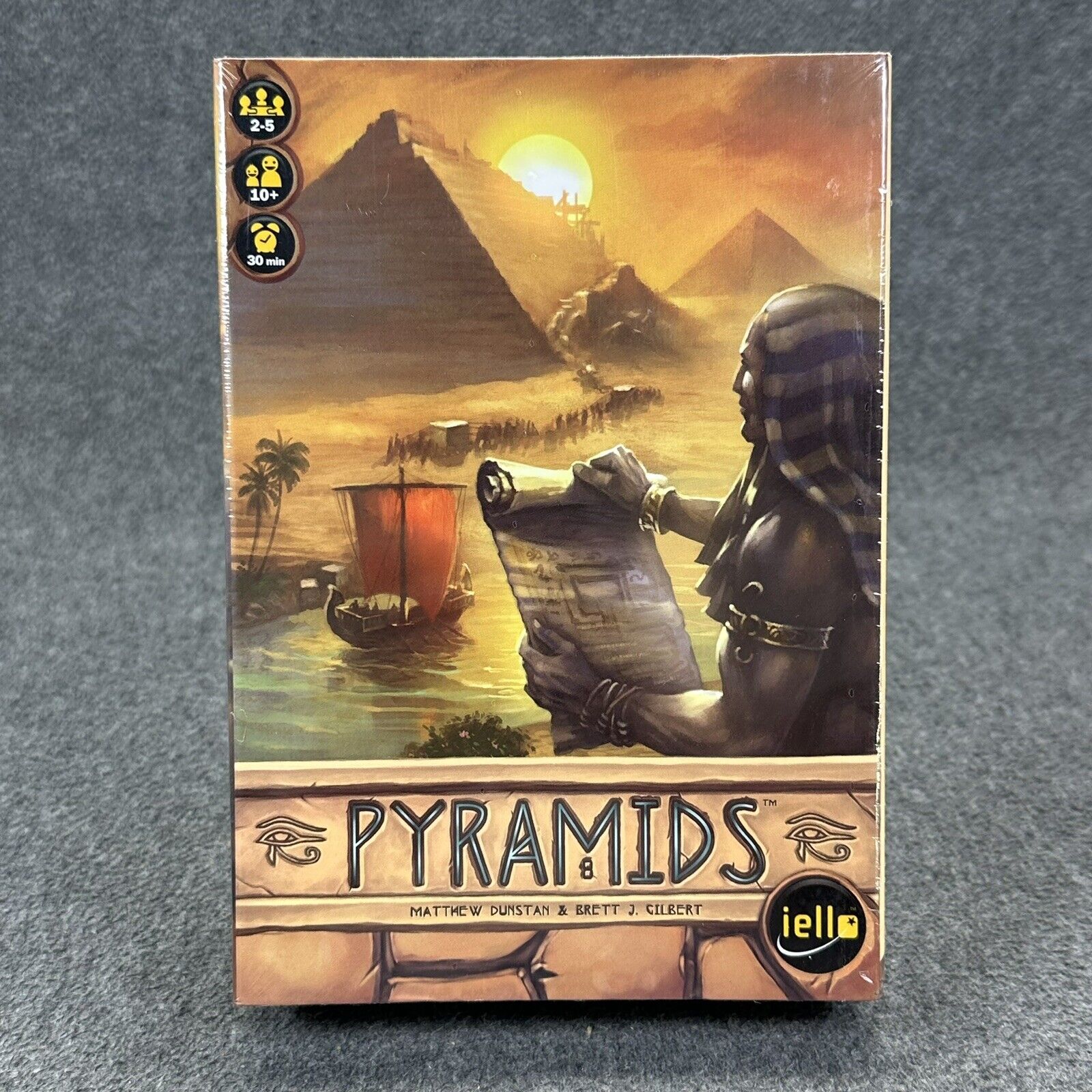 Pyramids Card Game By Iello Ancient Egypt Ages 10+ (2-5 Players) - New & Sealed