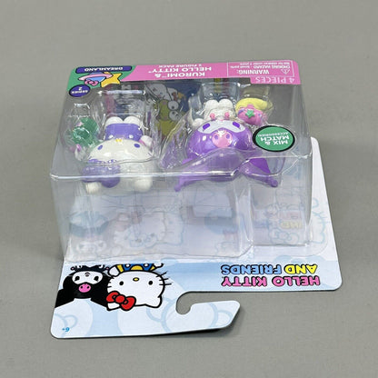 Hello Kitty And Friends Dreamland Kuromi & Hello Kitty 2" Figures 2-Pack - New