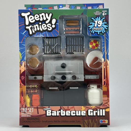 Teeny Tinies BARBECUE GRILL Set Great for 7"/6" Action Figures Props Dioramas