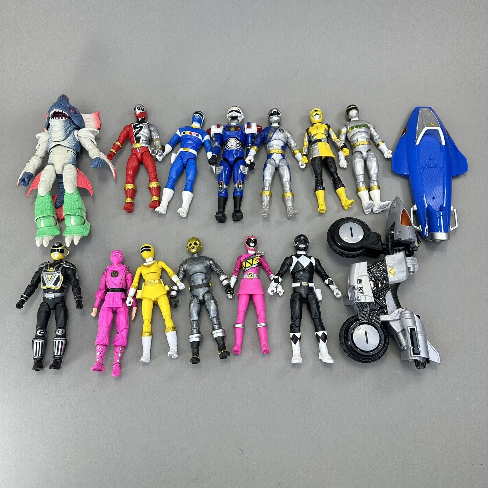 Lot of 13 Power Rangers Lightning Collection 6" Action Figures with Accessories