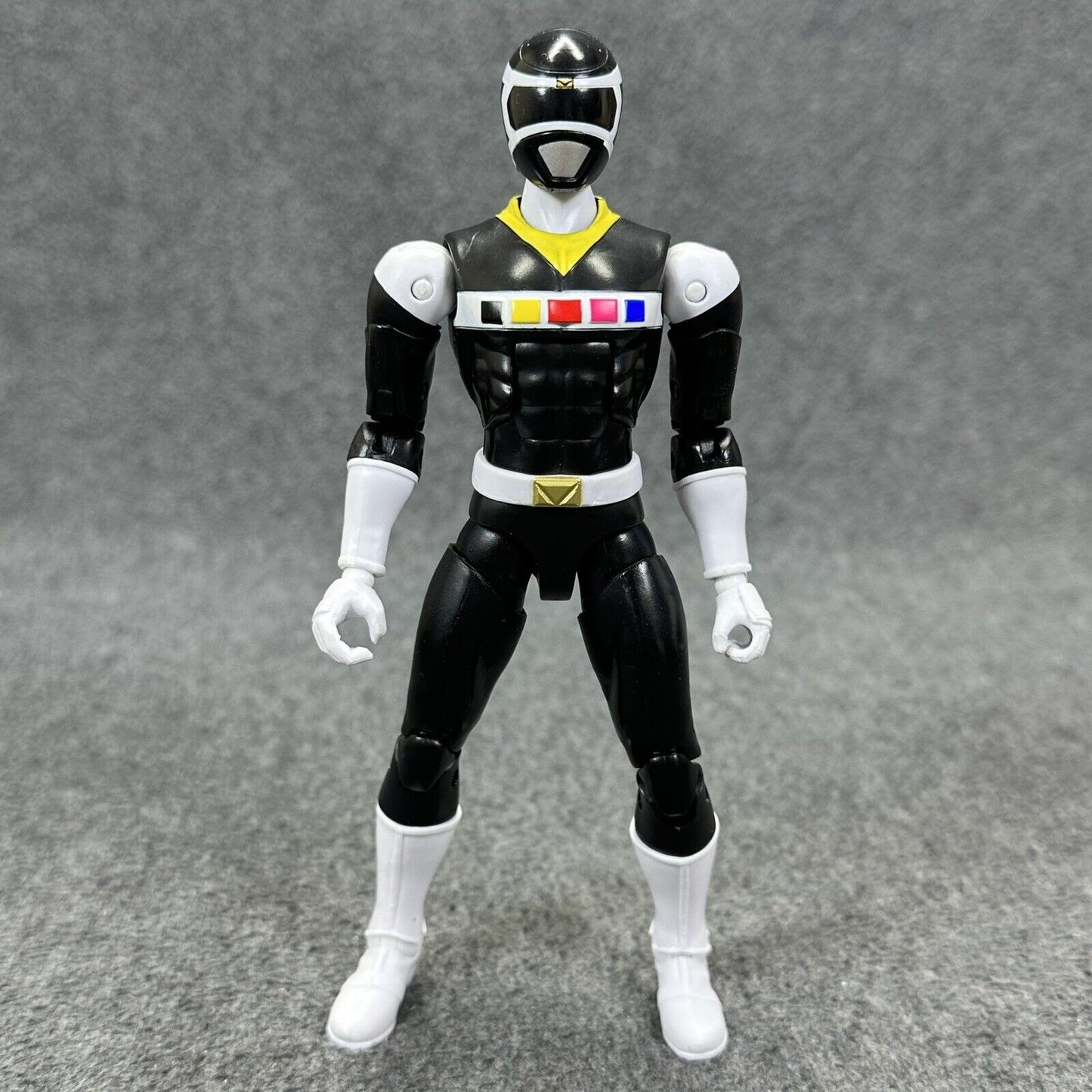 Power Rangers Space Black Ranger Legacy 6.5" Action Figure MMPR Morphin