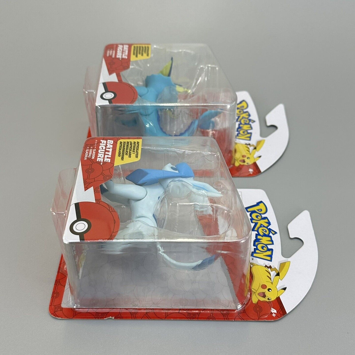 Pokémon Battle Figure Pack Glaceon & Vaporeon 3" Action Figures Bundle - New