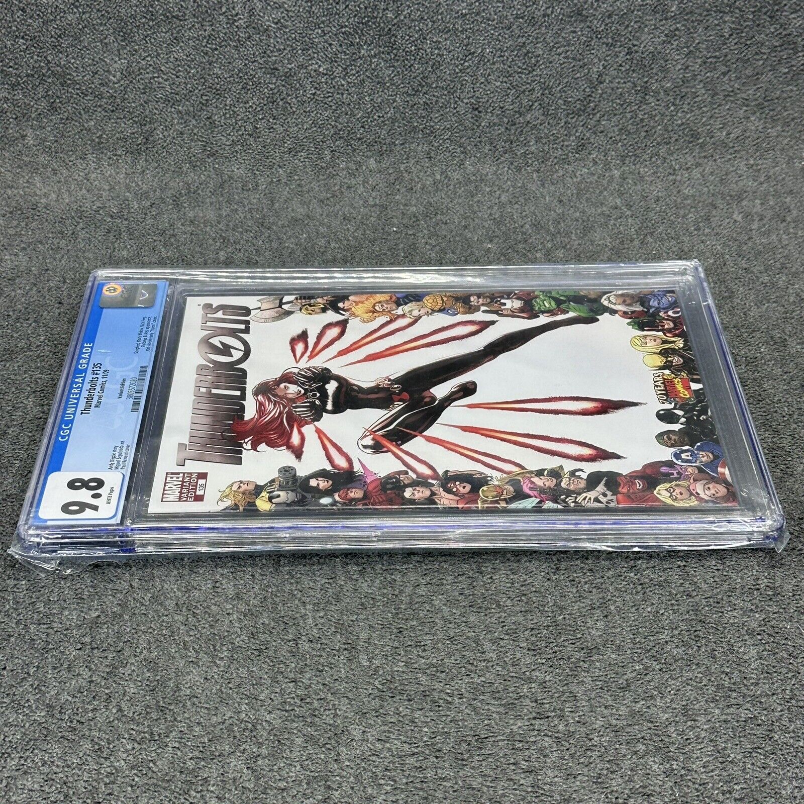 Thunderbolts 135 CGC 9.8 Black Widow Anniversary Frame Cover Variant Bullseye