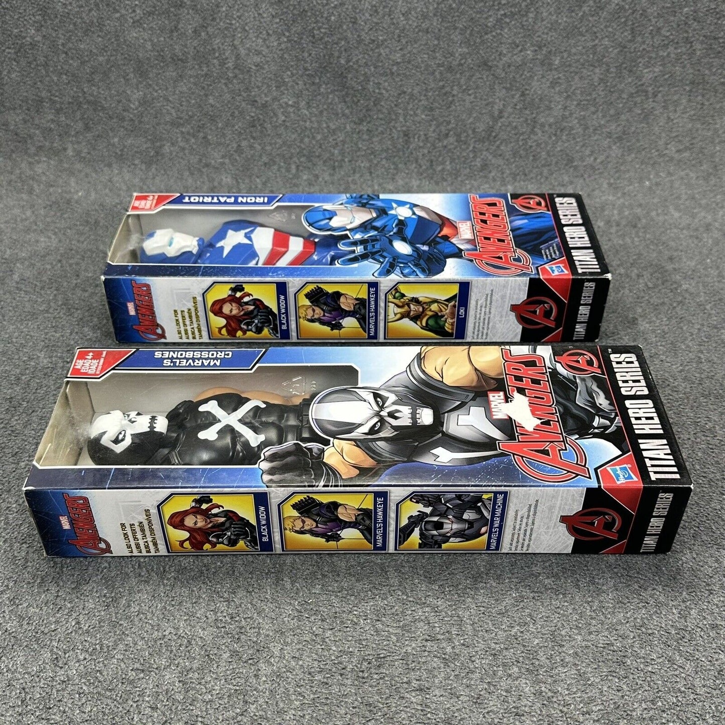 Marvel Titan Hero Series Avengers Iron Patriot & Crossbones 12" Action Figures