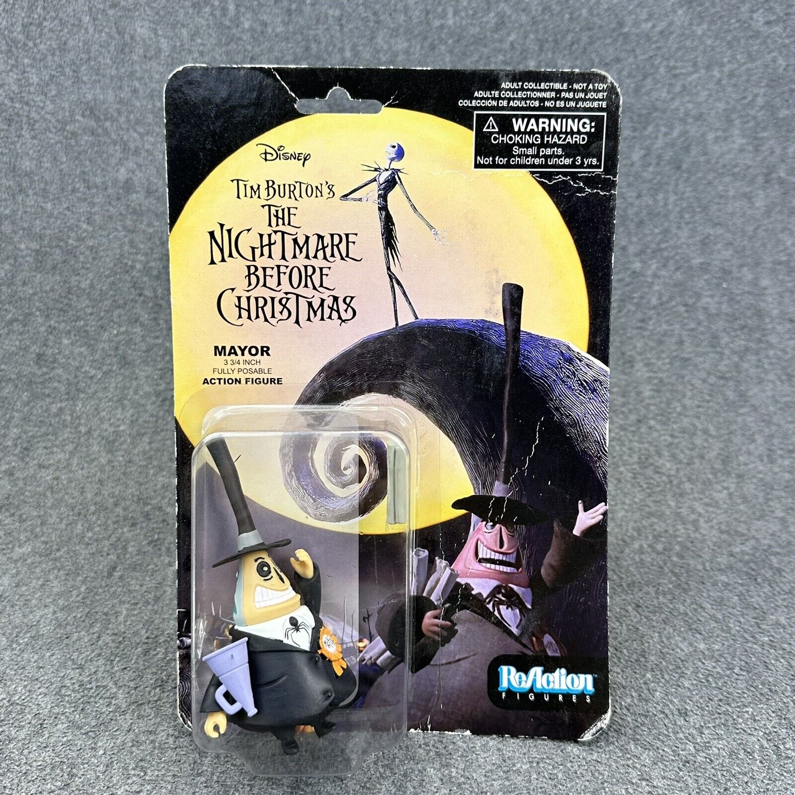 The Nightmare Before Christmas Wolfman Mayor & King Jack ReAction 3.75" Figures