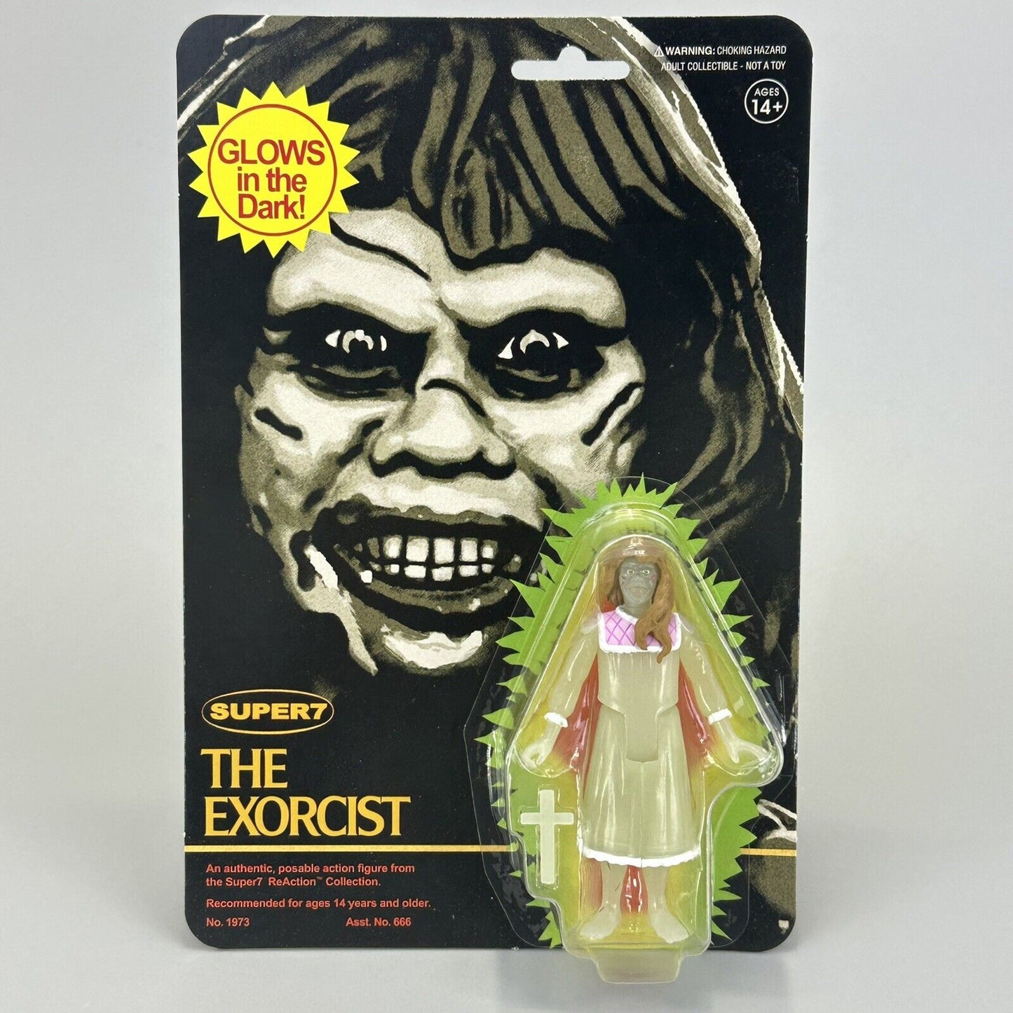 Super7 The Exorcist Regan Monster Glow In the Dark ReAction Figure 3.75" - New