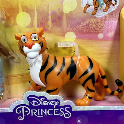 Disney Princess JASMINE & RAJAH 4" Action Figure Doll Set Mattel - Brand New