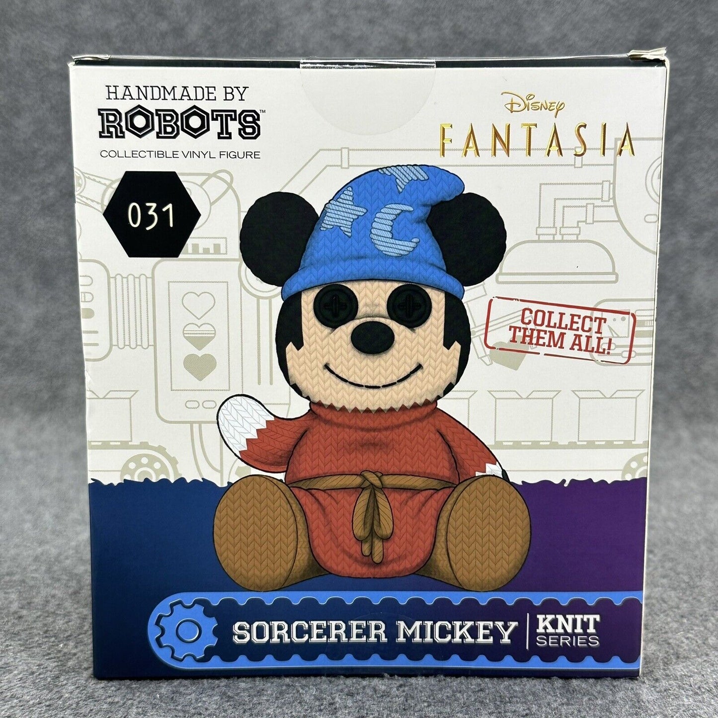 Handmade by Robots Disney #031 Sorcerer Mickey Vinyl Figure Fantasia Movie - New