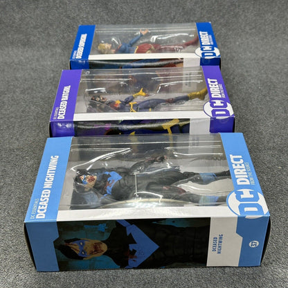 DC Direct DCeased Supergirl Batgirl & Nightwing 6" Action Figures Bundle - New