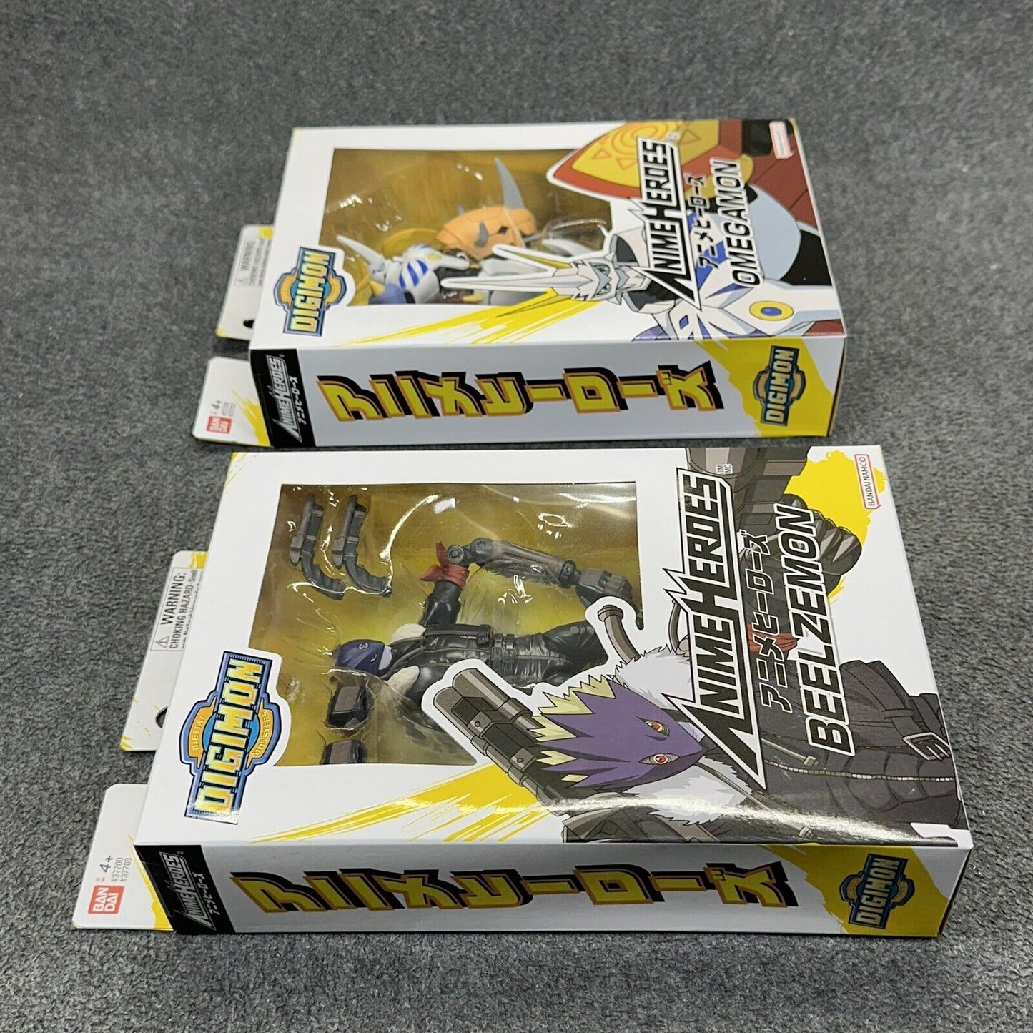 Anime Heroes Digimon Beelzemon & Omegamon 6" Scale Action Figures - New