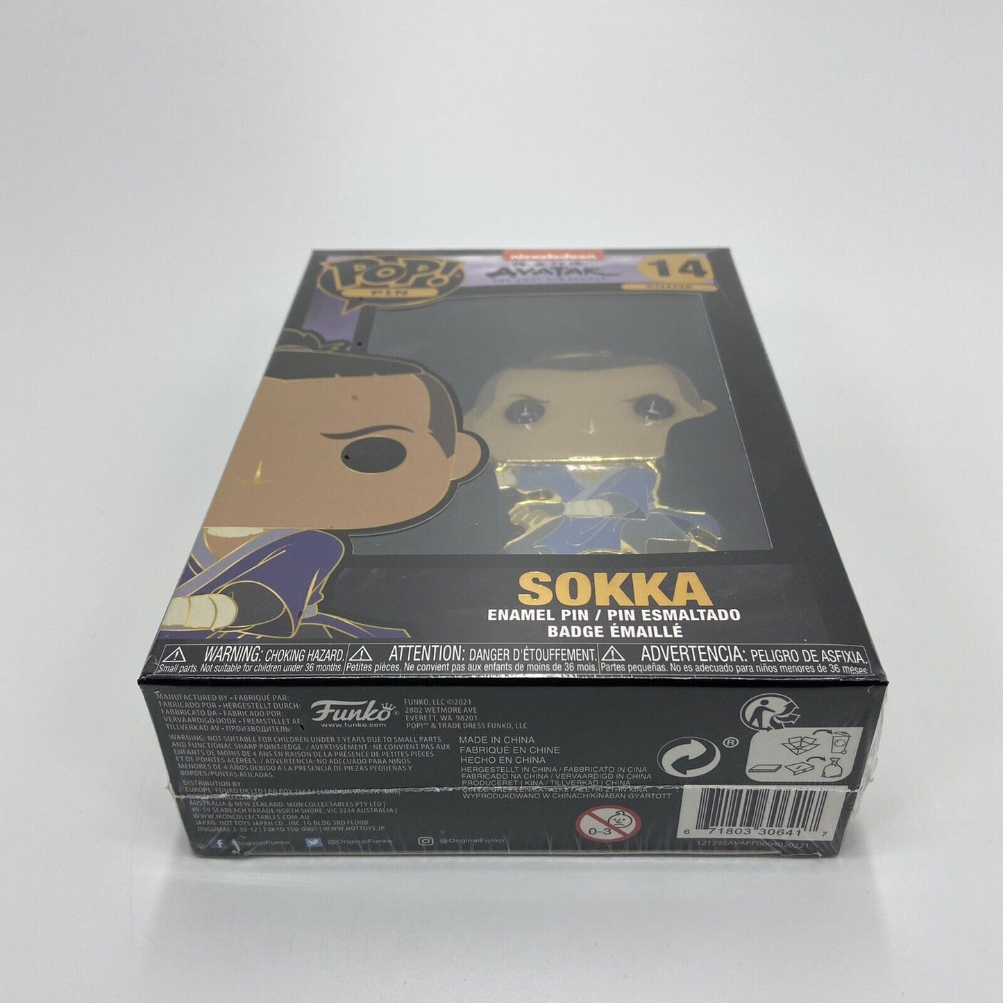 Funko Pop Pin - Avatar: The Last Airbender #14 Sokka 4" Enamel Pin - Brand New