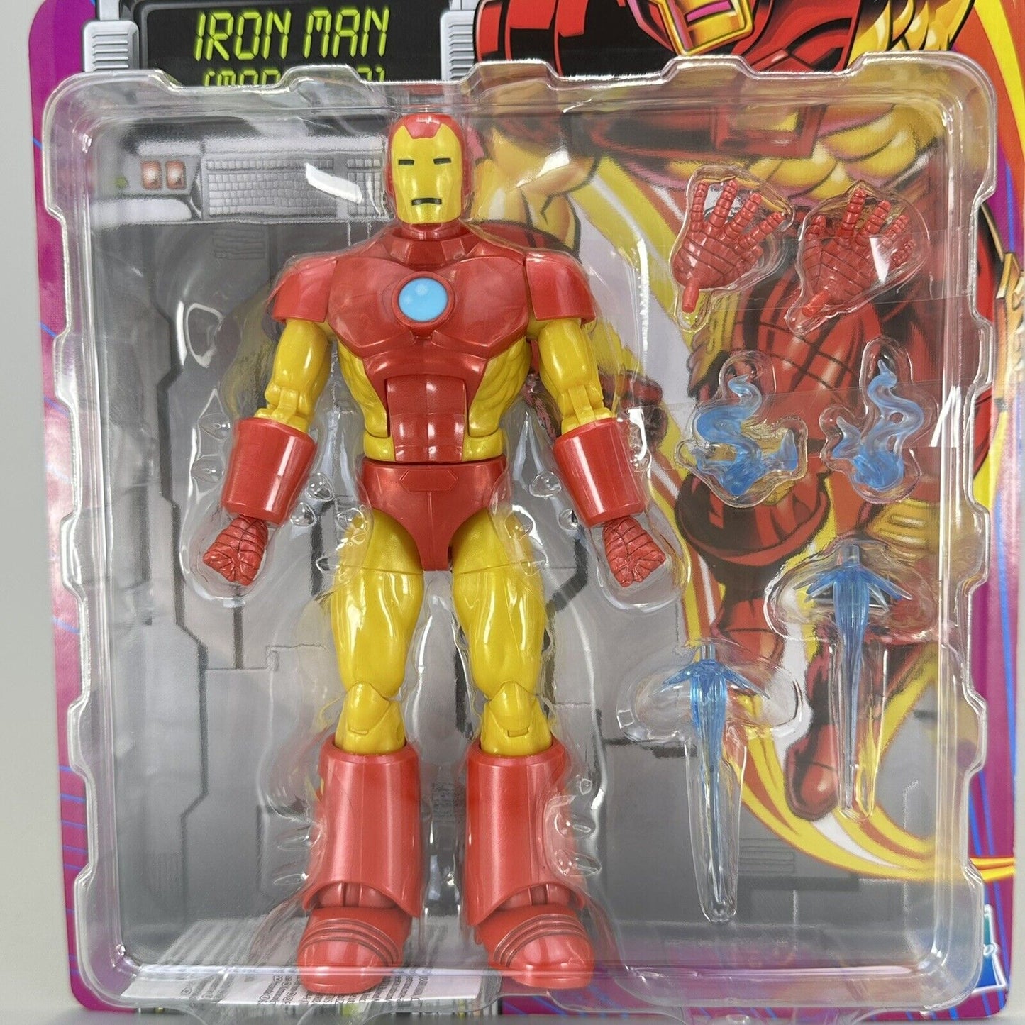 Marvel Legends Retro Card Iron Man Model 09 6" Action Figure w/ Accessories New