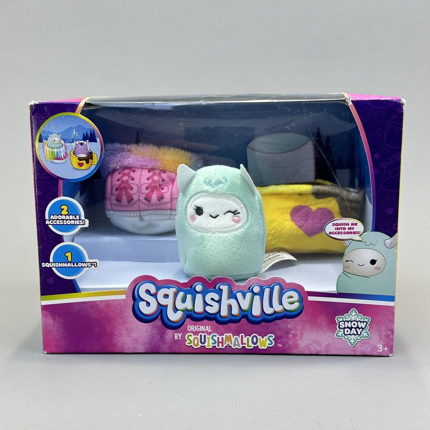 Squishmallows Squishville Snow Day Mini 2" Squishmallows with Accessories - New