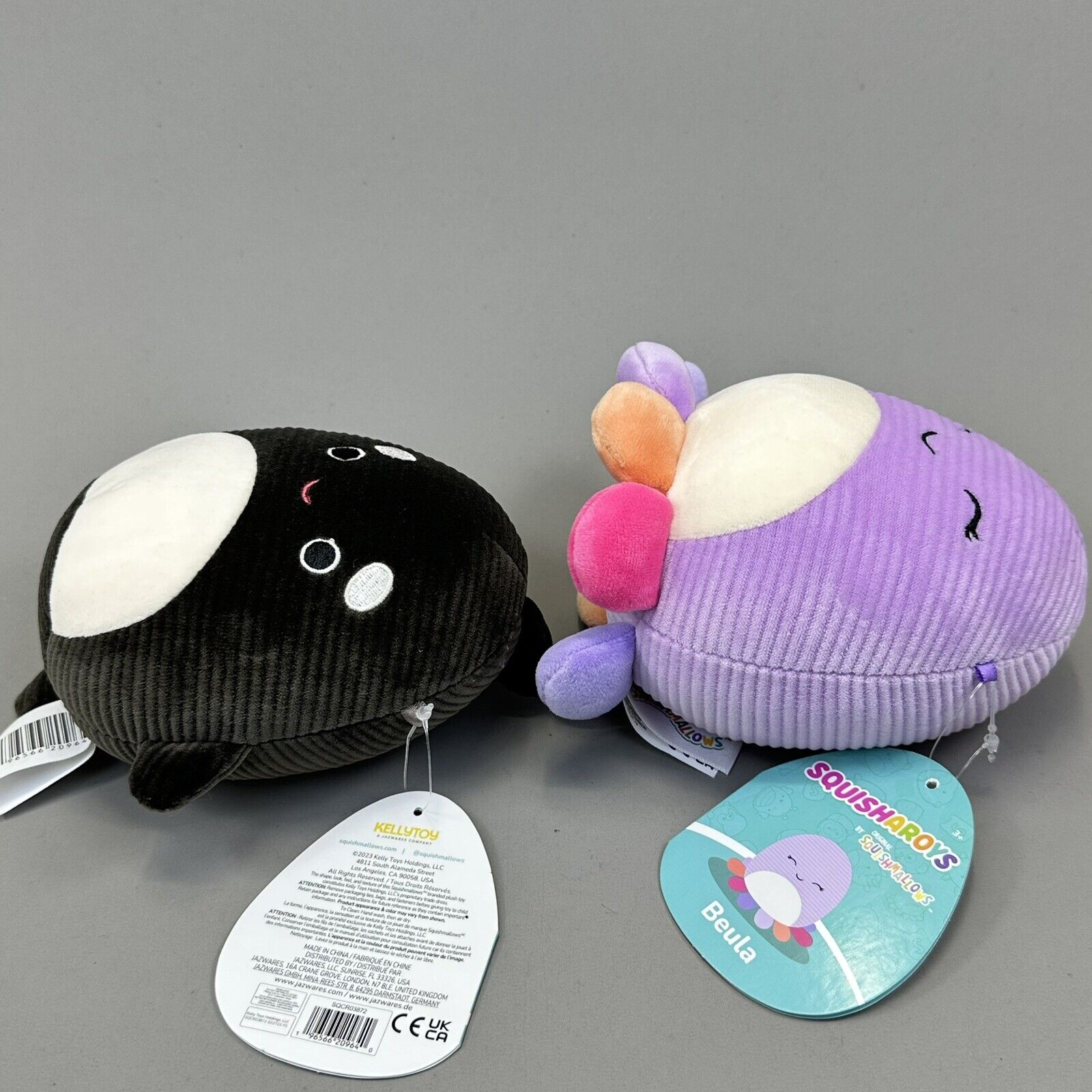 Squishmallows Squisharoy Beula The Octopus & Kai The Whale 5" Soft Plushies NWT