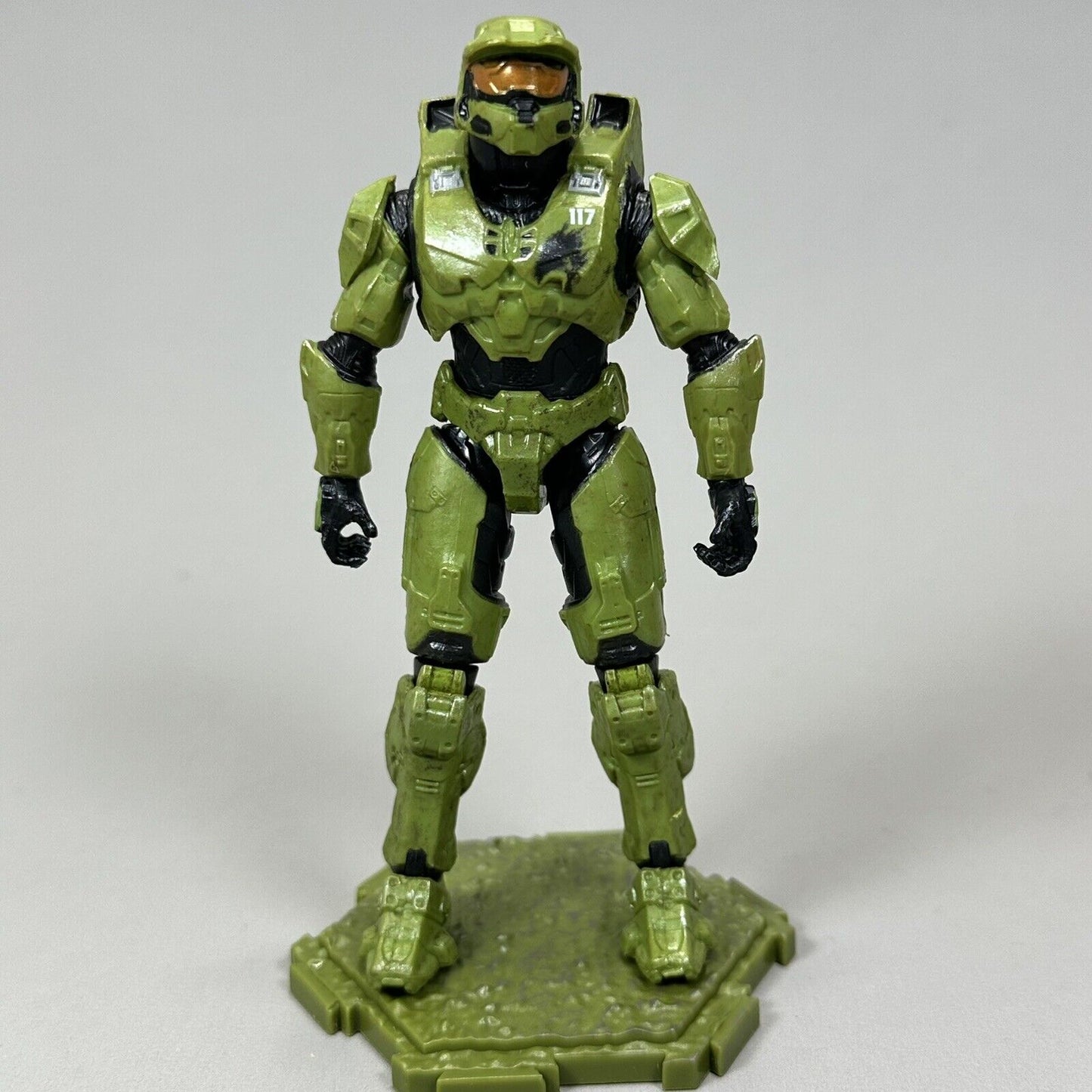 World of Halo Master Chief 4.5" Action Figure w/ SPNKr Rocket Launcher and Base