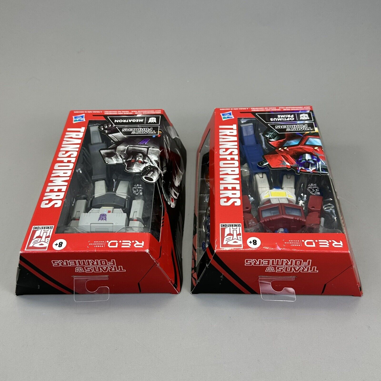 Transformers R.E.D. Megatron & Optimus Prime 6" Action Figures Bundle Hasbro New