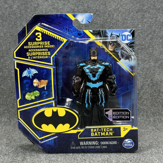 DC Comics Bat-Tech Suit Batman 4-inch Action Figure 1st Edition - Brand New