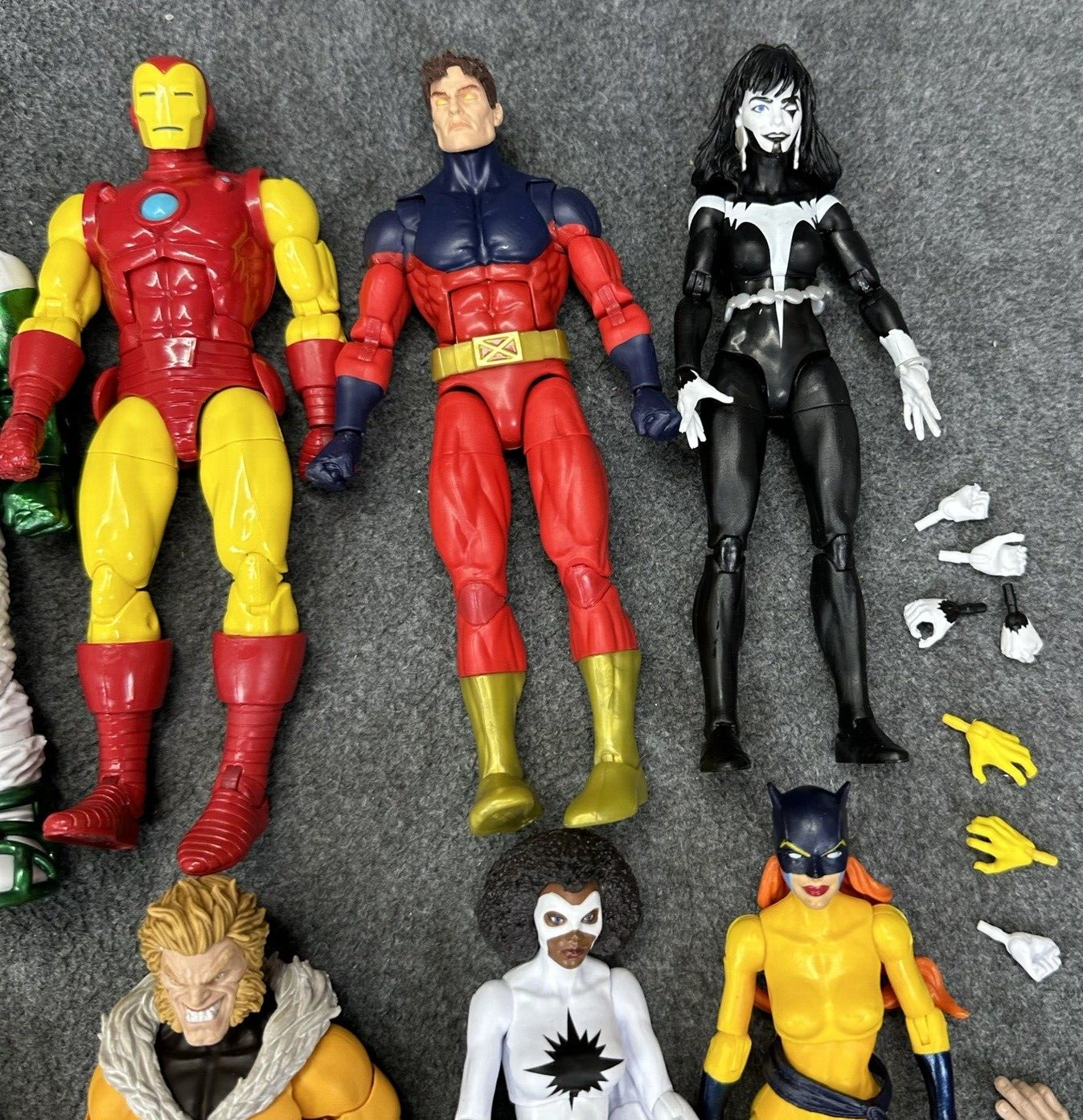 Marvel Legends Lot of 12 Assorted 6" Action Figures Iron Man Hellcat & More