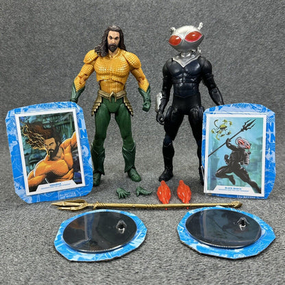 McFarlane DC Multiverse Aquaman 2 Black Manta & Aquaman 7" Action Figures Loose