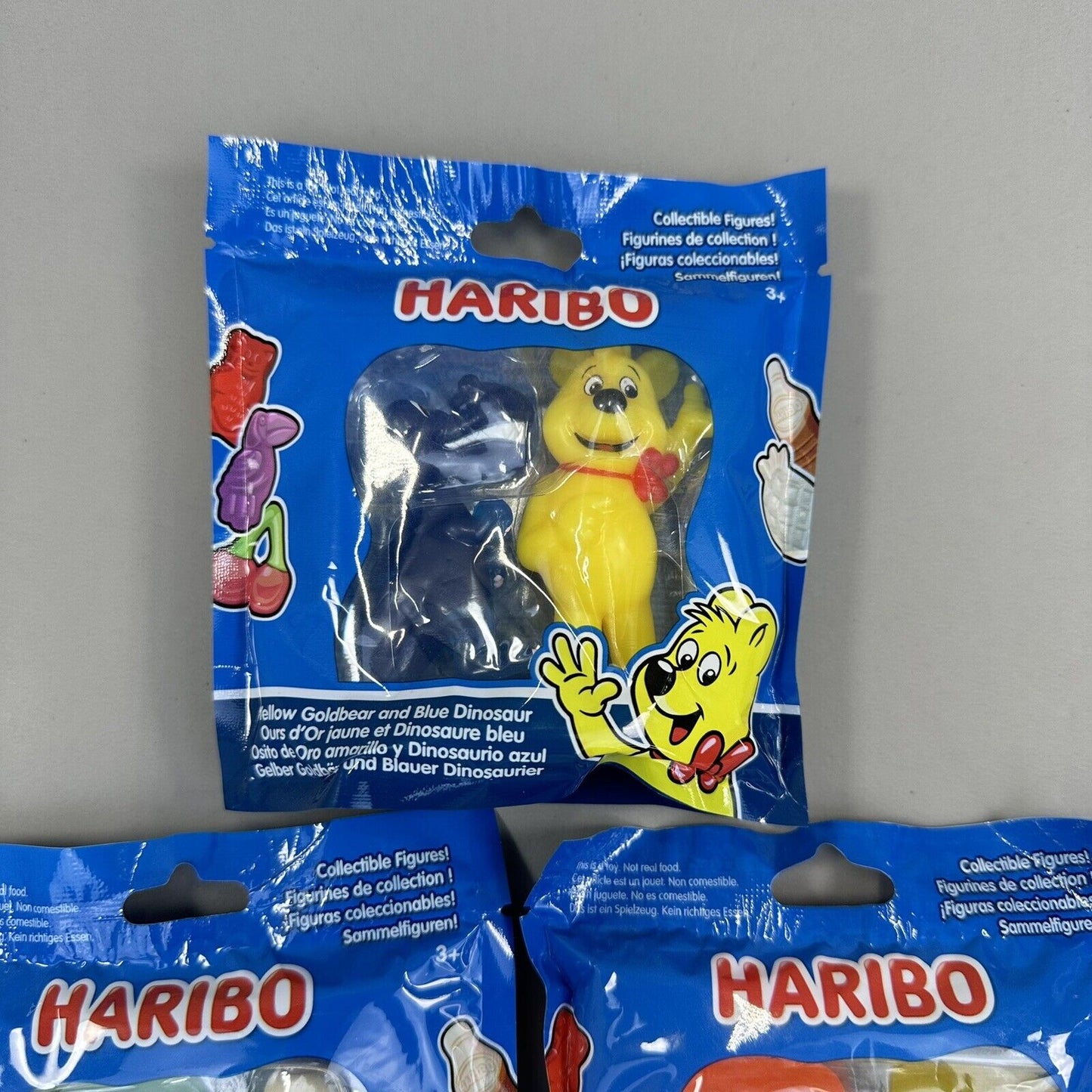 Lot of 3 Haribo Gummi Mini 3" Soft PVC Collectible Figures Packs of 2 Jakks New