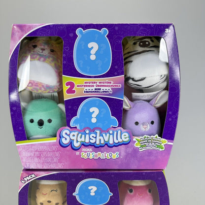 Squishville Squishmallows 2" Plush 12 Total Wildlife & Sweet Tooth Squads - New