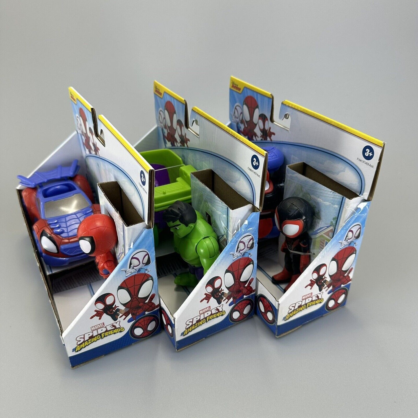 Marvel Spidey and His Amazing Friends Spidey, Hulk & Miles Morales w/ Vehicles