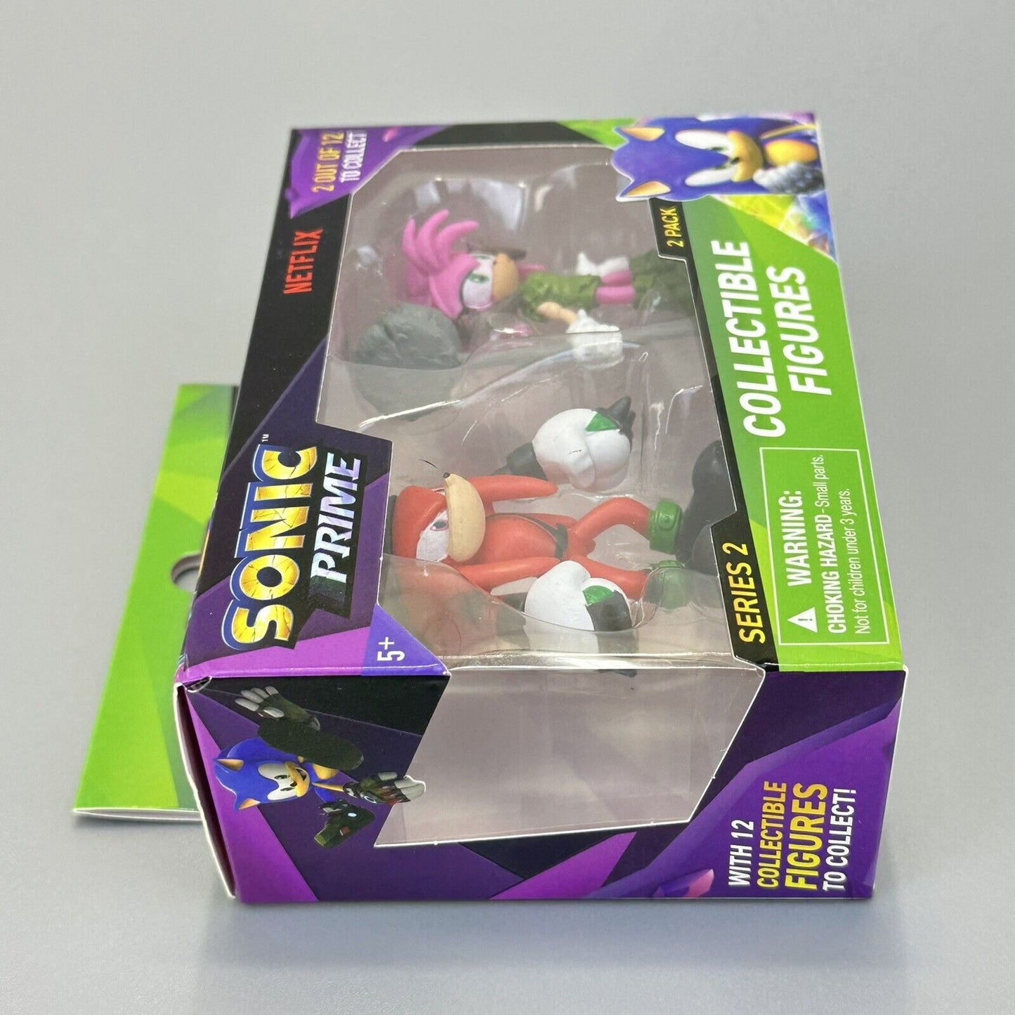 Sonic Prime Series 2 Knuckles & Amy 2.5" Figure 2-Pack SEGA Netflix - Brand New