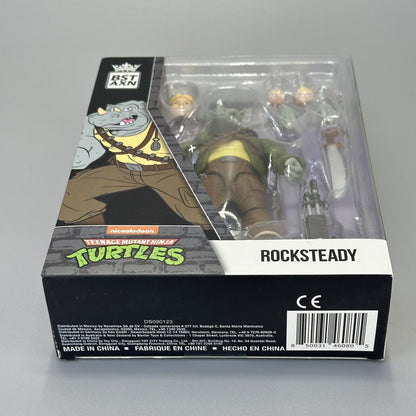 The Loyal Subjects BST AXN TMNT Rocksteady 5" Action Figure - Brand New