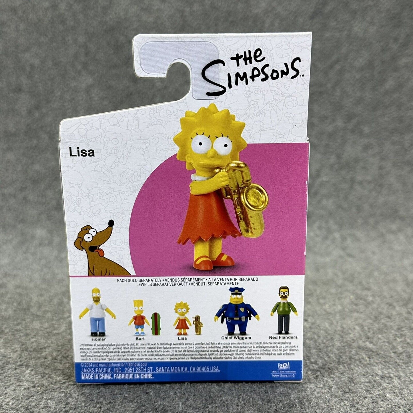 The Simpsons Bundle Homer Bart Lisa Ned Chief Wiggum 2.5" Figures Full Set Jakks